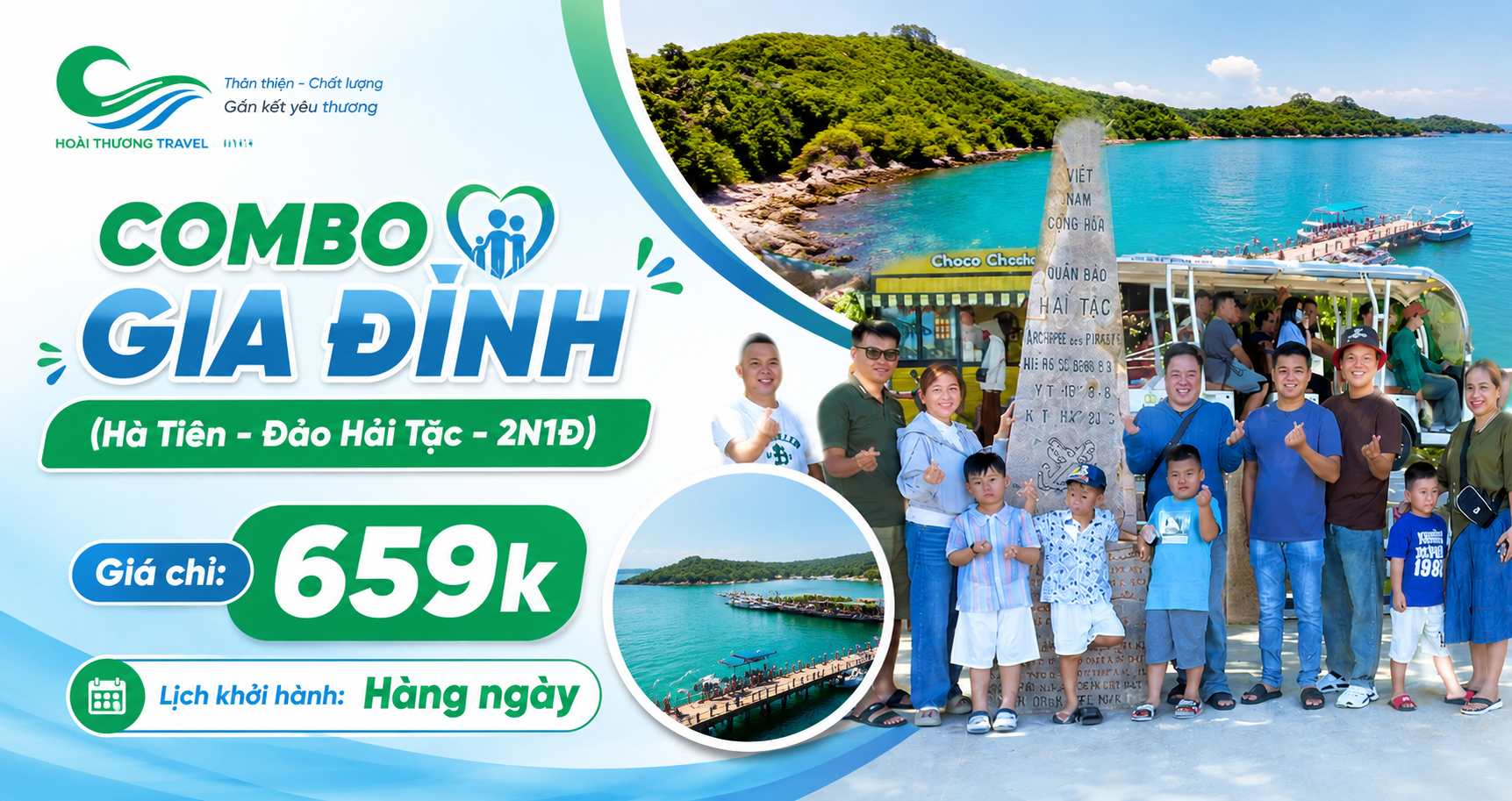COMBO GIA ĐÌNH HÀ TIÊN - HẢI TẶC (2N1D)